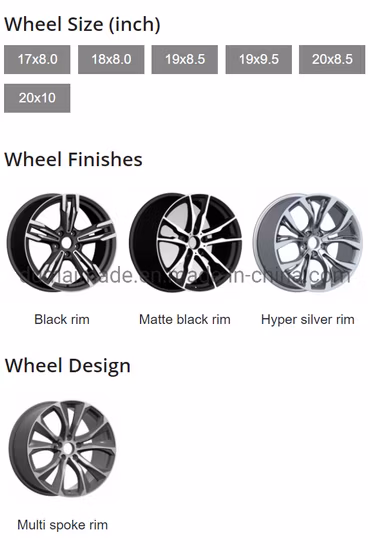 Wholesale 14 15 16 17 18 19 20 21 22 23 Inch Replica Wheels From Alloy Wheel Rim Factory for BMW Audi Mercedes Benz Porsche VW Japan /USA Vehicles